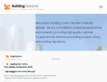 Tablet Screenshot of buildingcontrol-ni.com